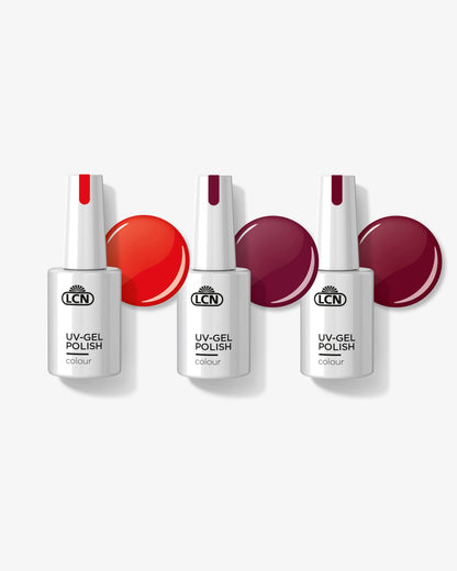 LCN UV Gel – Classic Red Trio